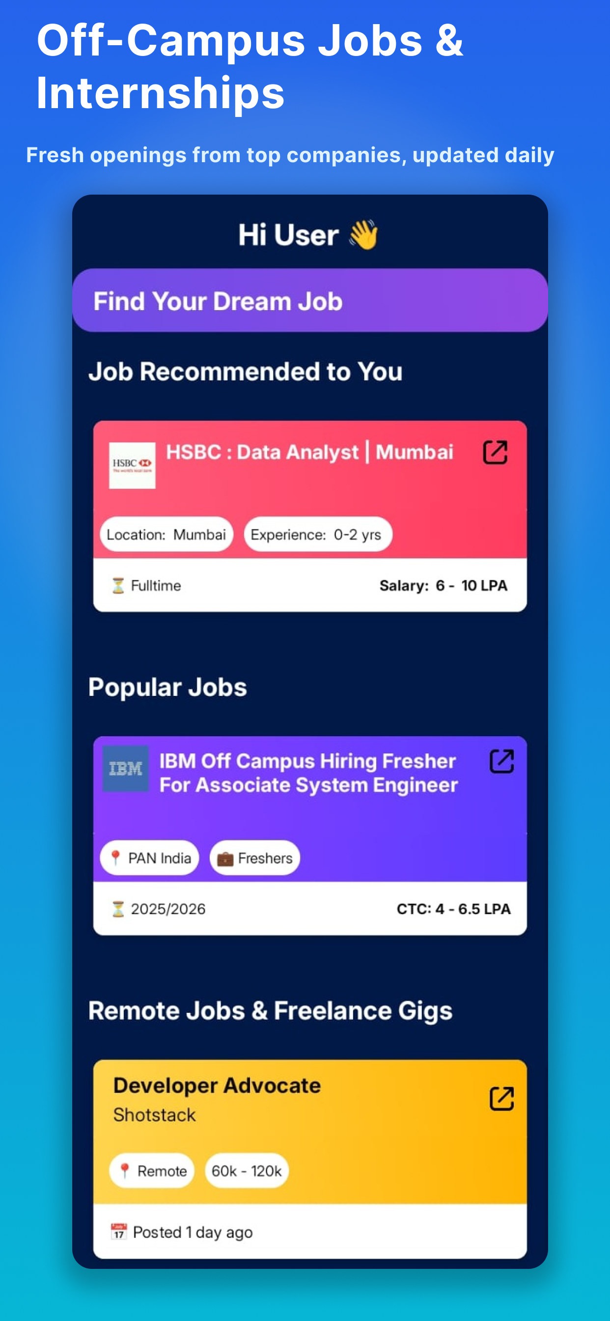 First Offcamp App Screenshot